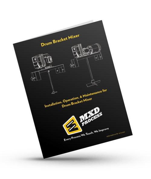 Product manual for drum clamp mixers